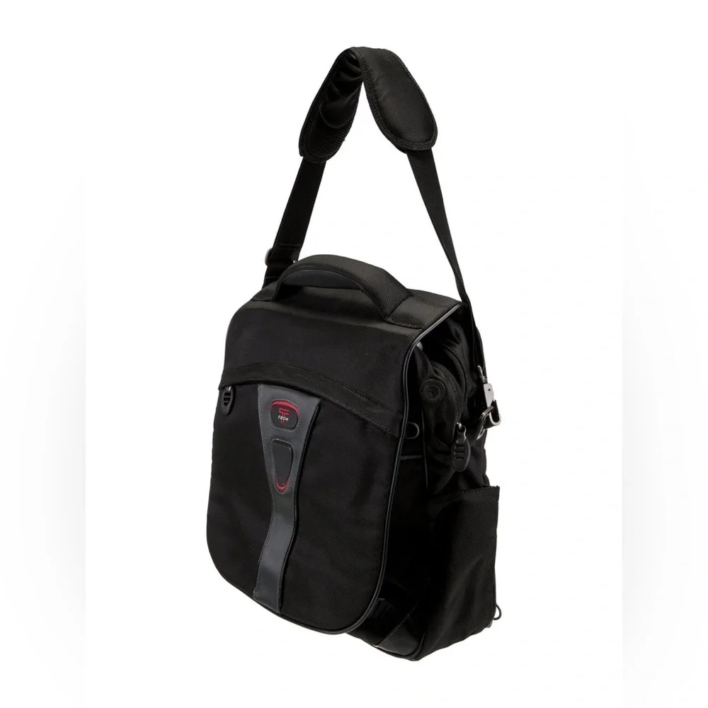 TUMI T Tech Pulse Norfolk Laptop Brief Messenger Backpack Dark Gray 5589GRH $525